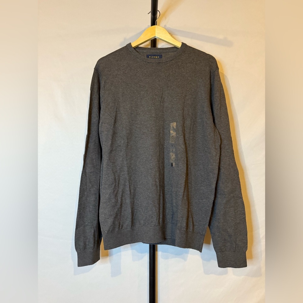 OVS‎ Fashion PIOMBO Men's Large Cotton Blend Gray Sweater